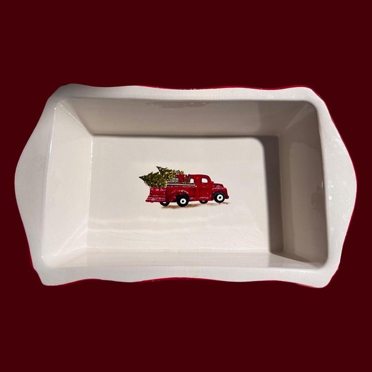 Holiday Cake Pan Red Truck Christmas Casserole Dish Christmas