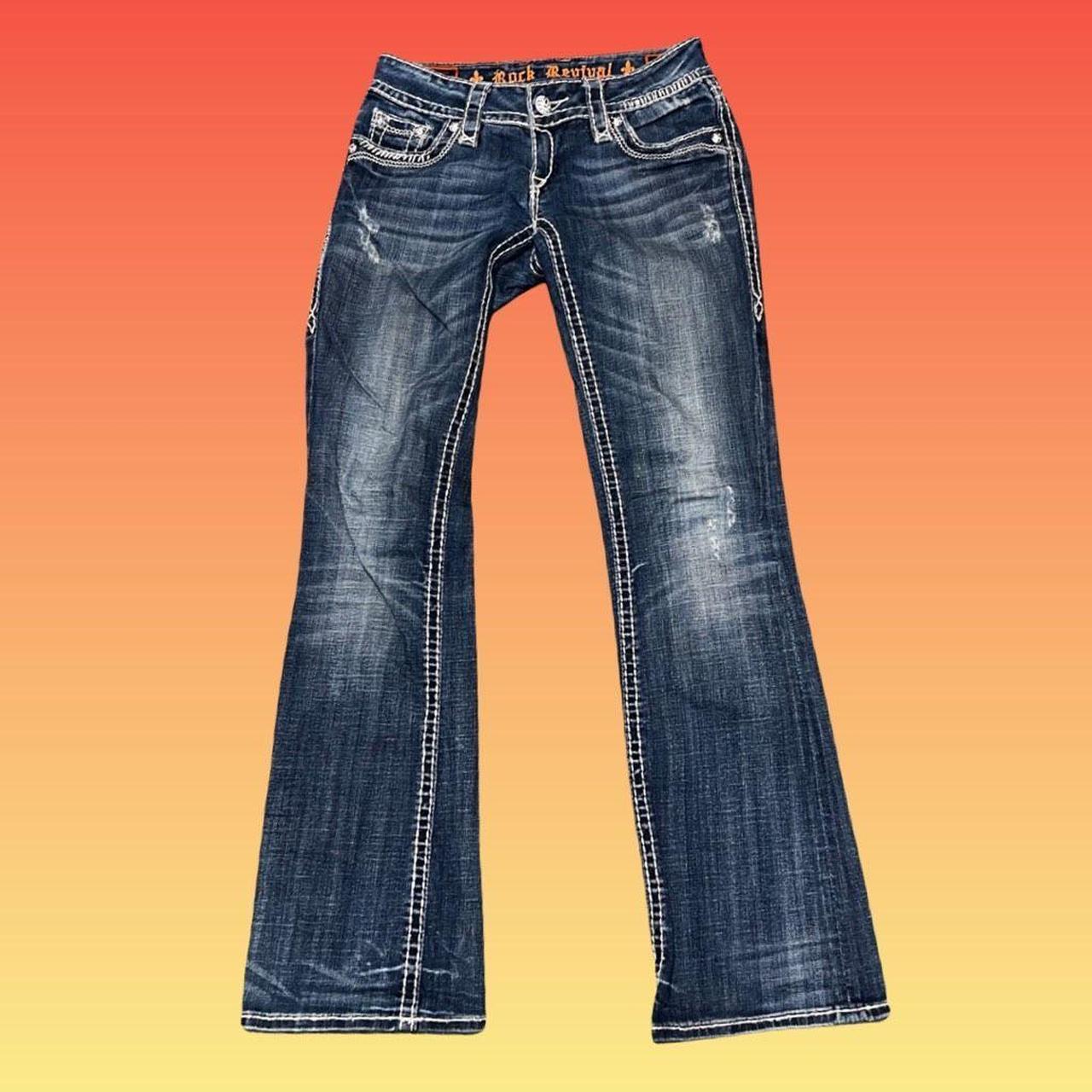 Rock Revival Bianca Boot Jeans Size 26 Waist... Depop