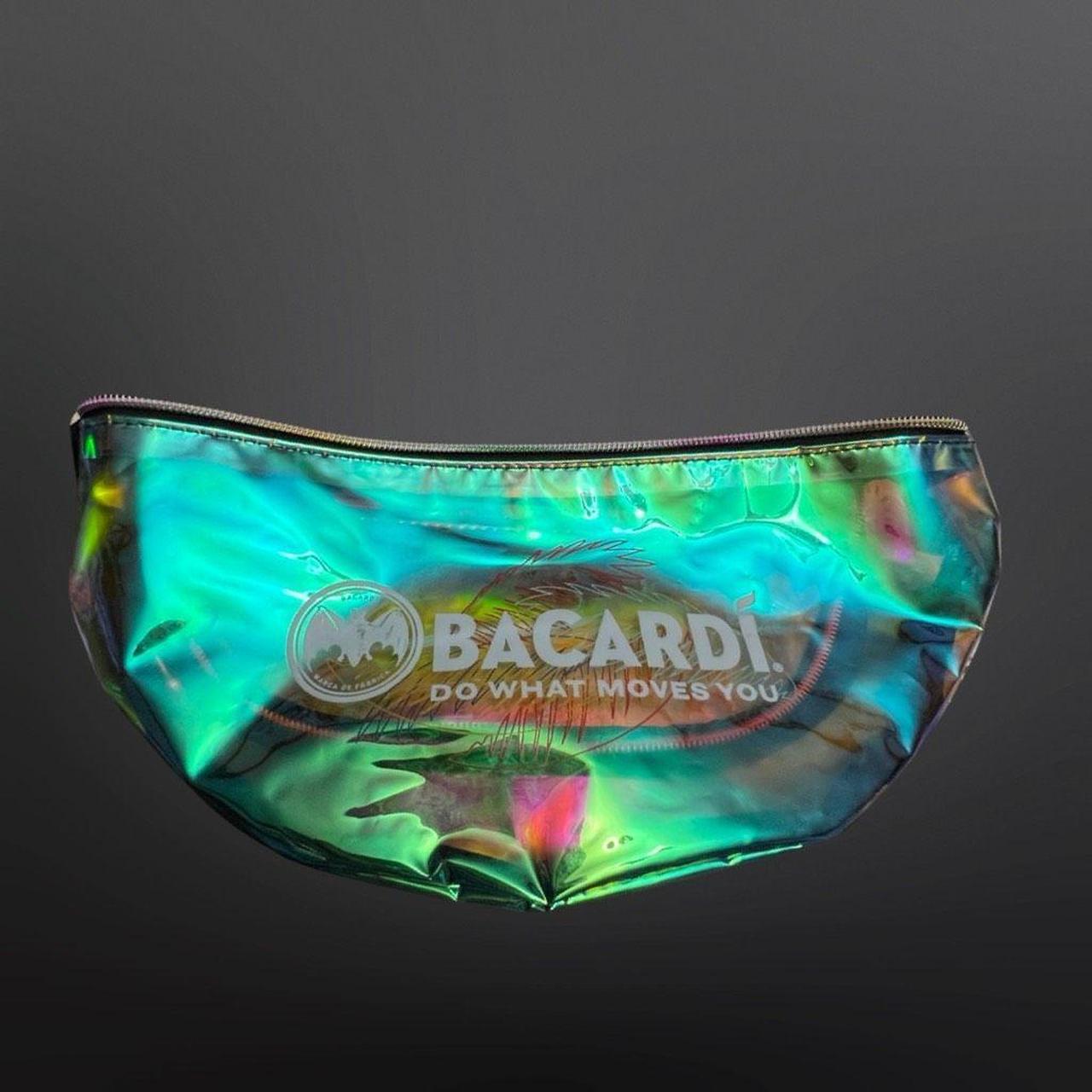 Bacardi Iridescent Semi Clear Rave Bag Fanny Pack... - Depop