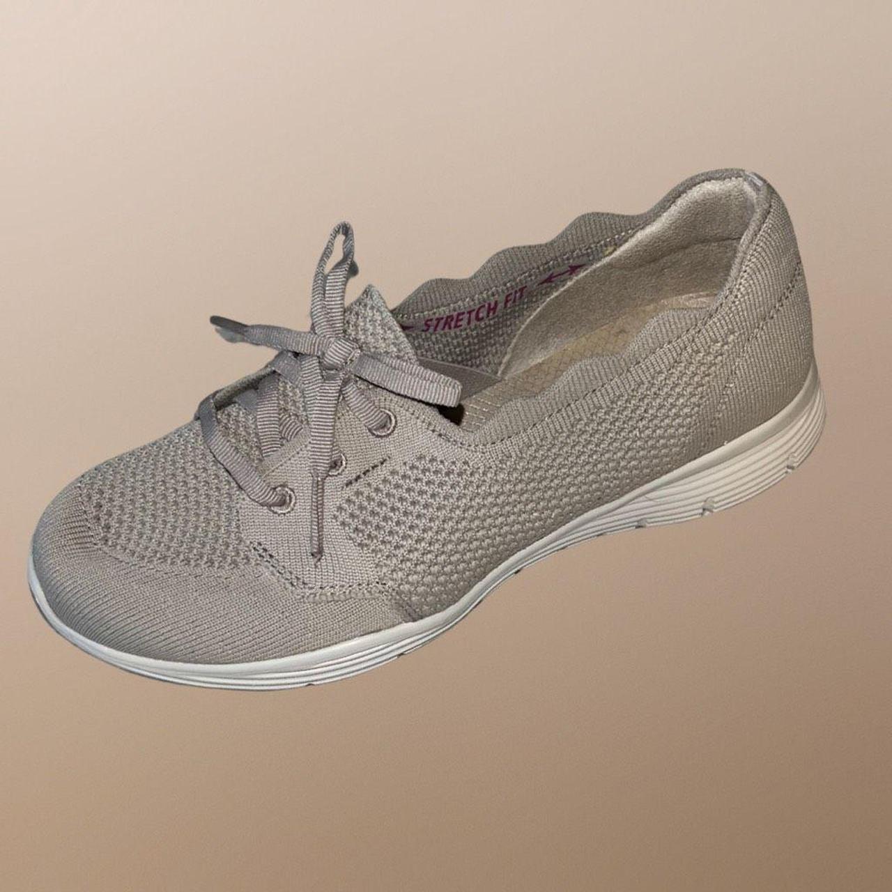 Skechers stretch knit on sale slip on shoes