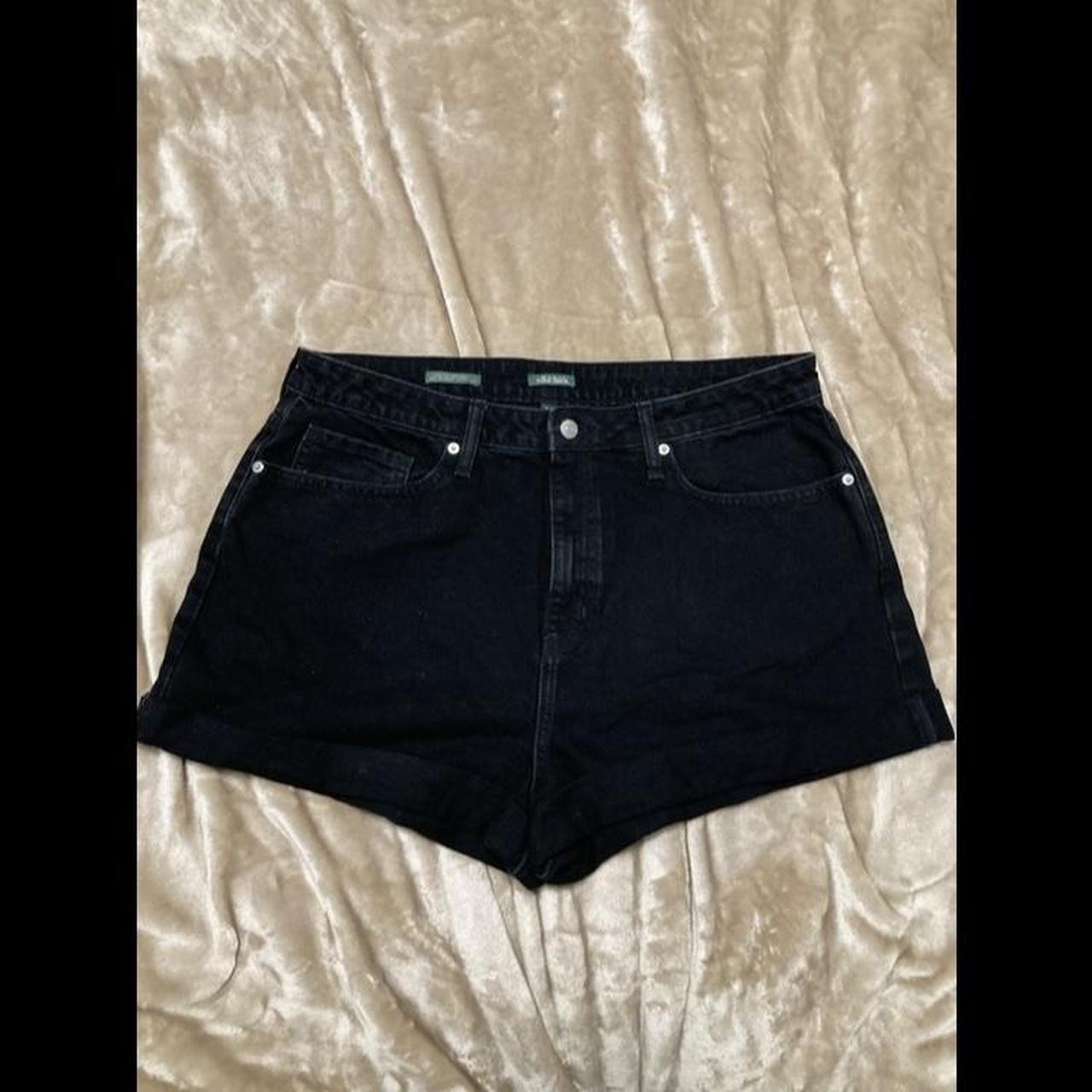 Black Wild fable high rise mom shorts Shorts are mid... - Depop