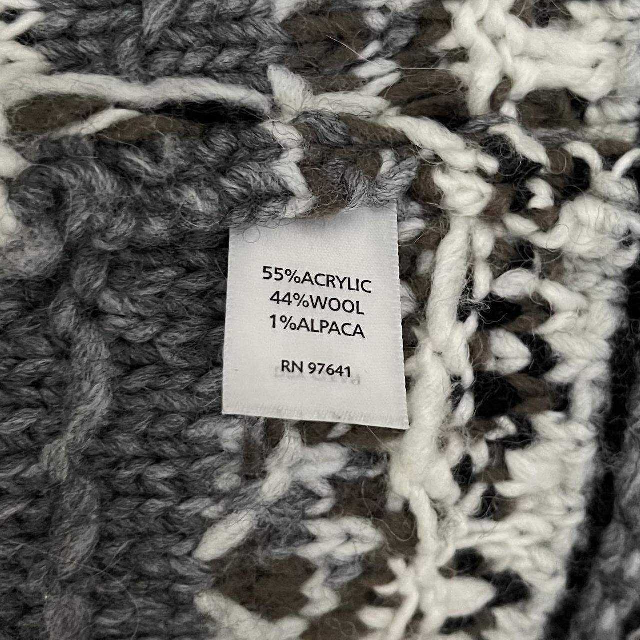 J. Jill, Sweaters, J Jill Alpaca Blend Asymmetrical Chunky Knit Cardigan  Sweater Dark Gray Small