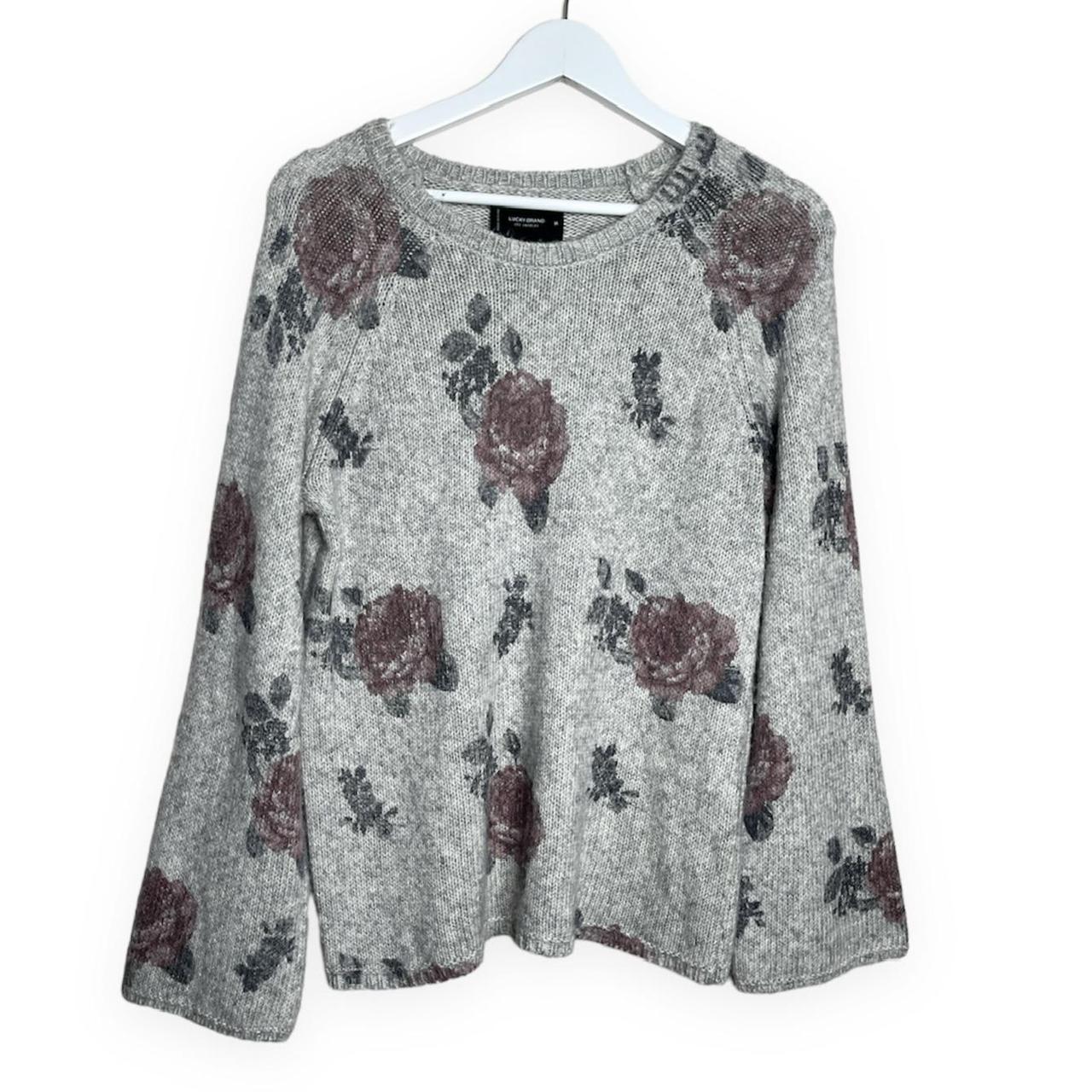 Lucky brand hot sale floral sweater