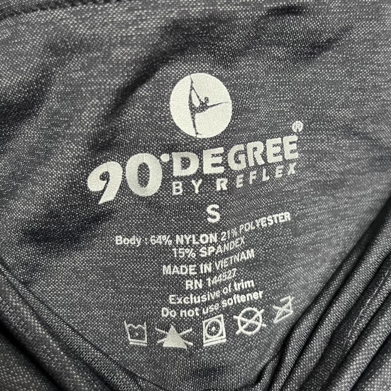 90 degree by reflex women's leggings in a dark gray - Depop