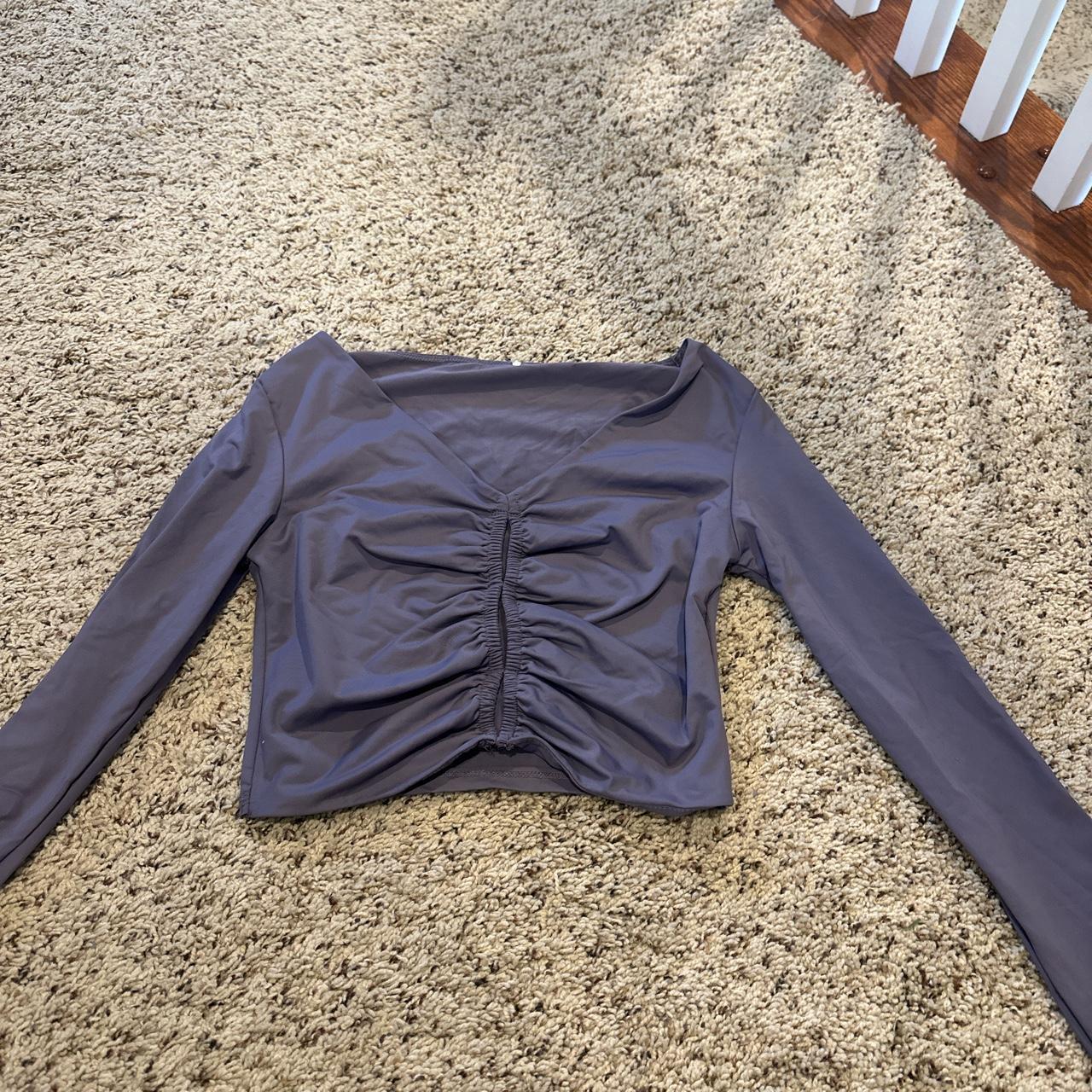 Purple going out long sleeve from Garage with cut outs. Depop