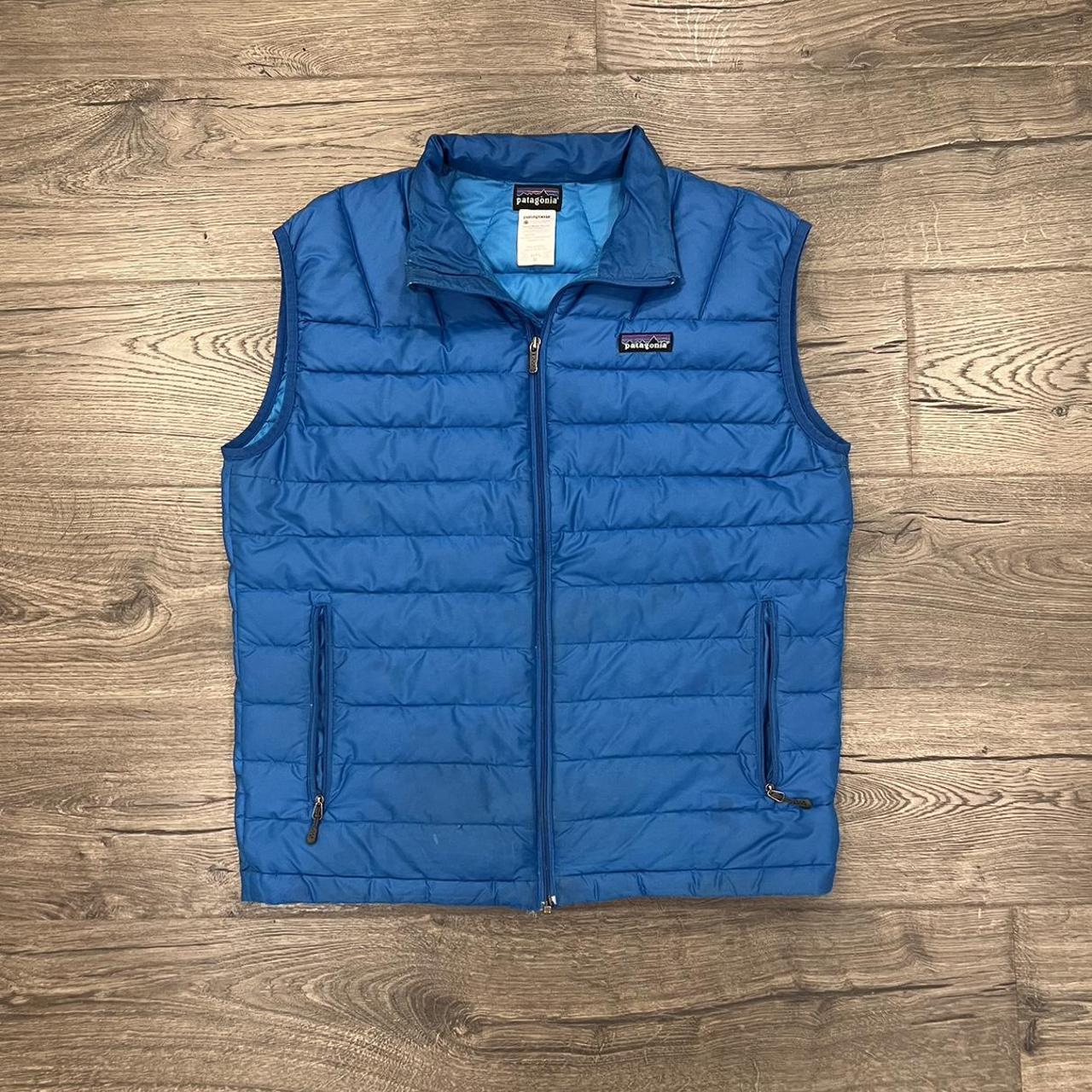 Blue Men’s Patagonia Puffer Vest Condition is 9.5/10... - Depop