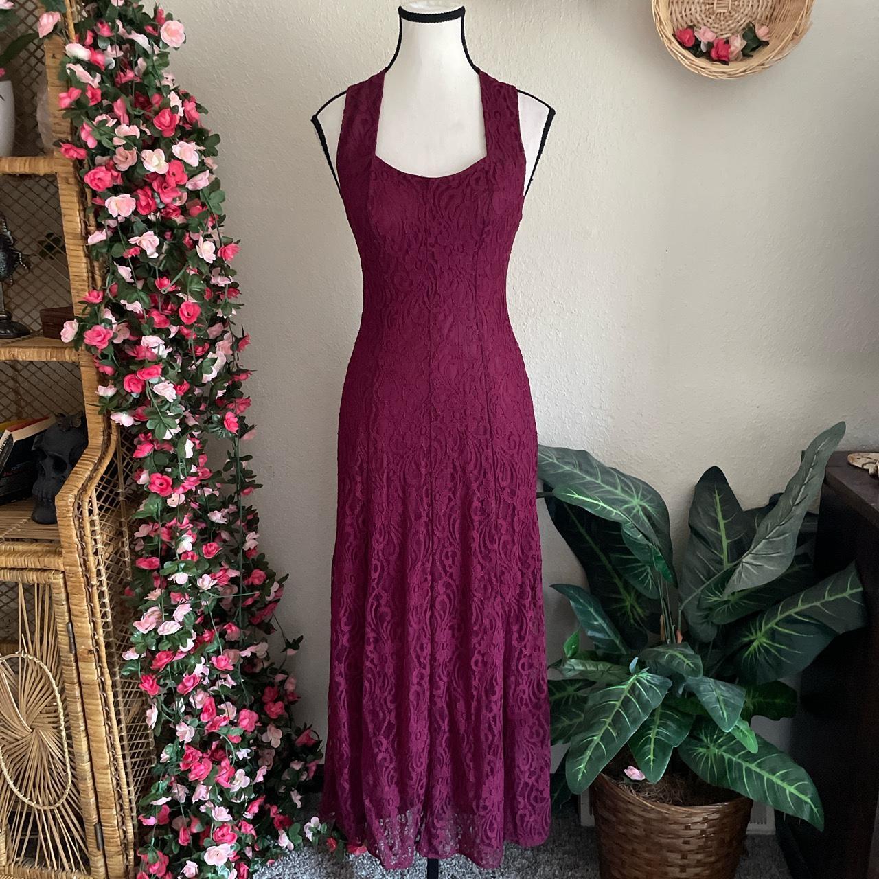 Maurices burgundy hot sale dress