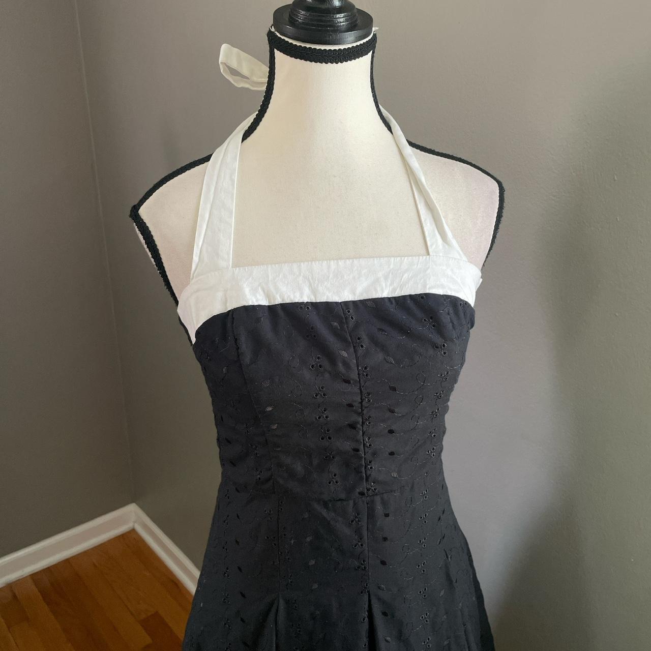 Y2K Eyelet Halter Dress From The Brand B. Darlin,... - Depop