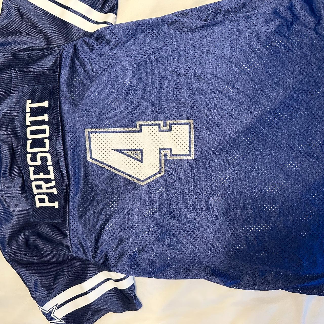 Dallas Cowboys Dak Prescott Jersey Black Blue and - Depop