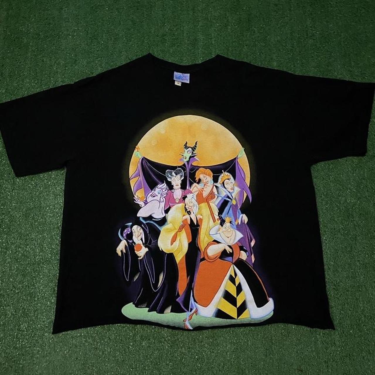 1990s Vintage Disney Villains Tee Shirt USA Disney... - Depop