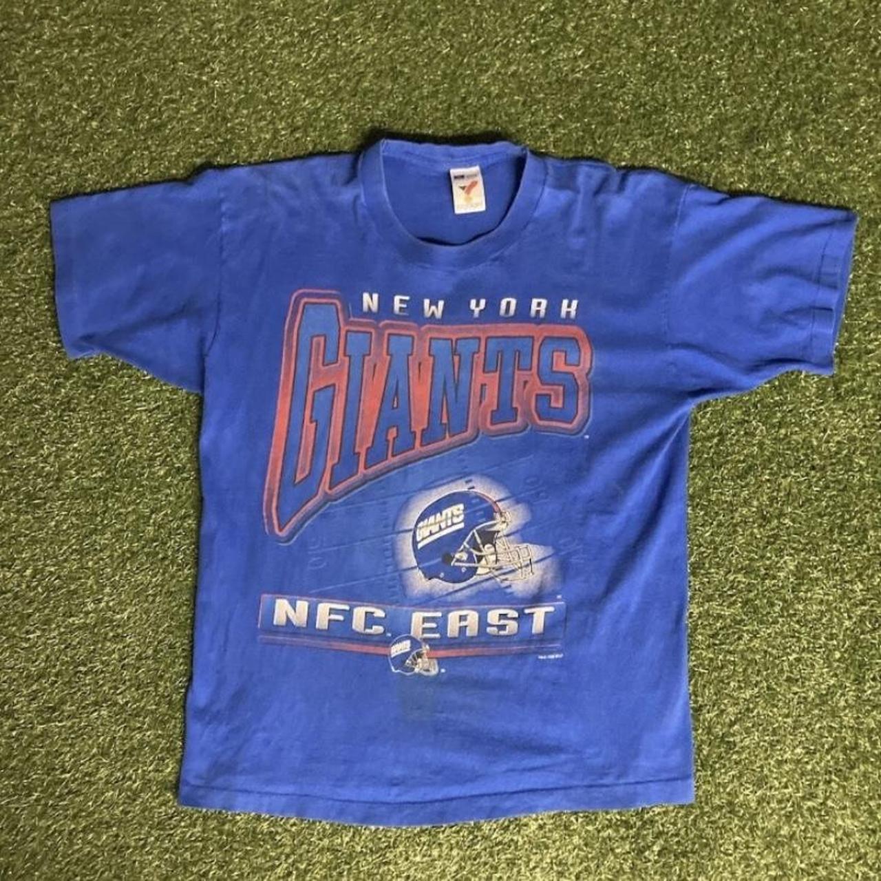 Vintage 90s New York Giants T Shirt Salem Sportswear Size XL