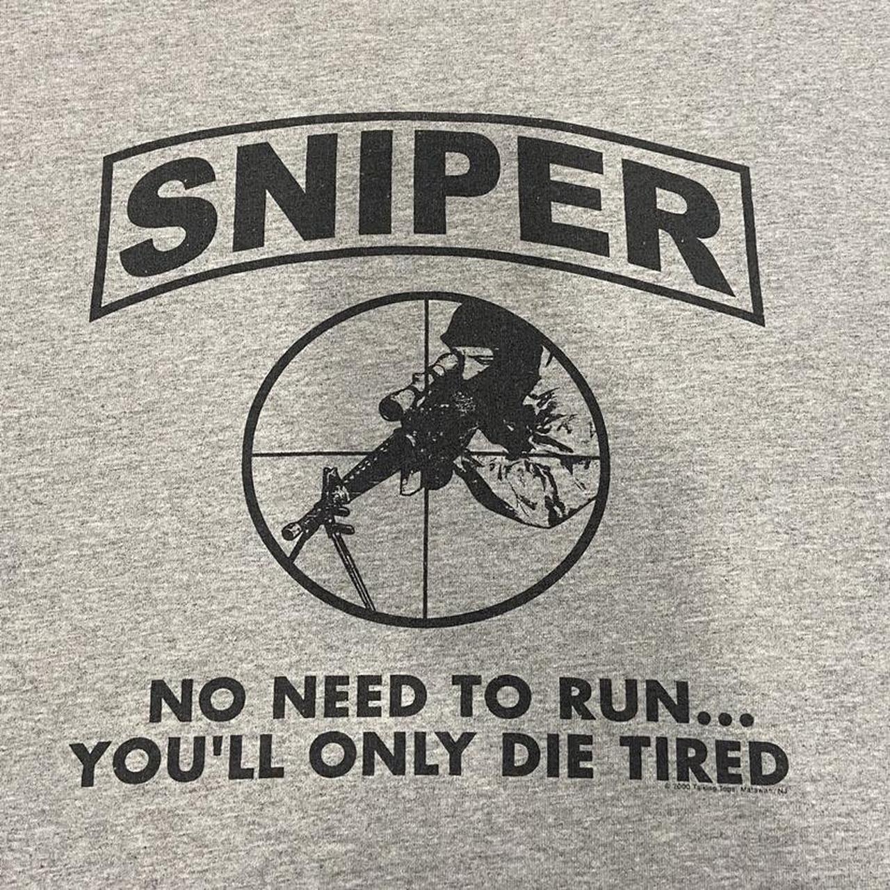 2000 vintage sniper rifle gun military shirt Size... - Depop