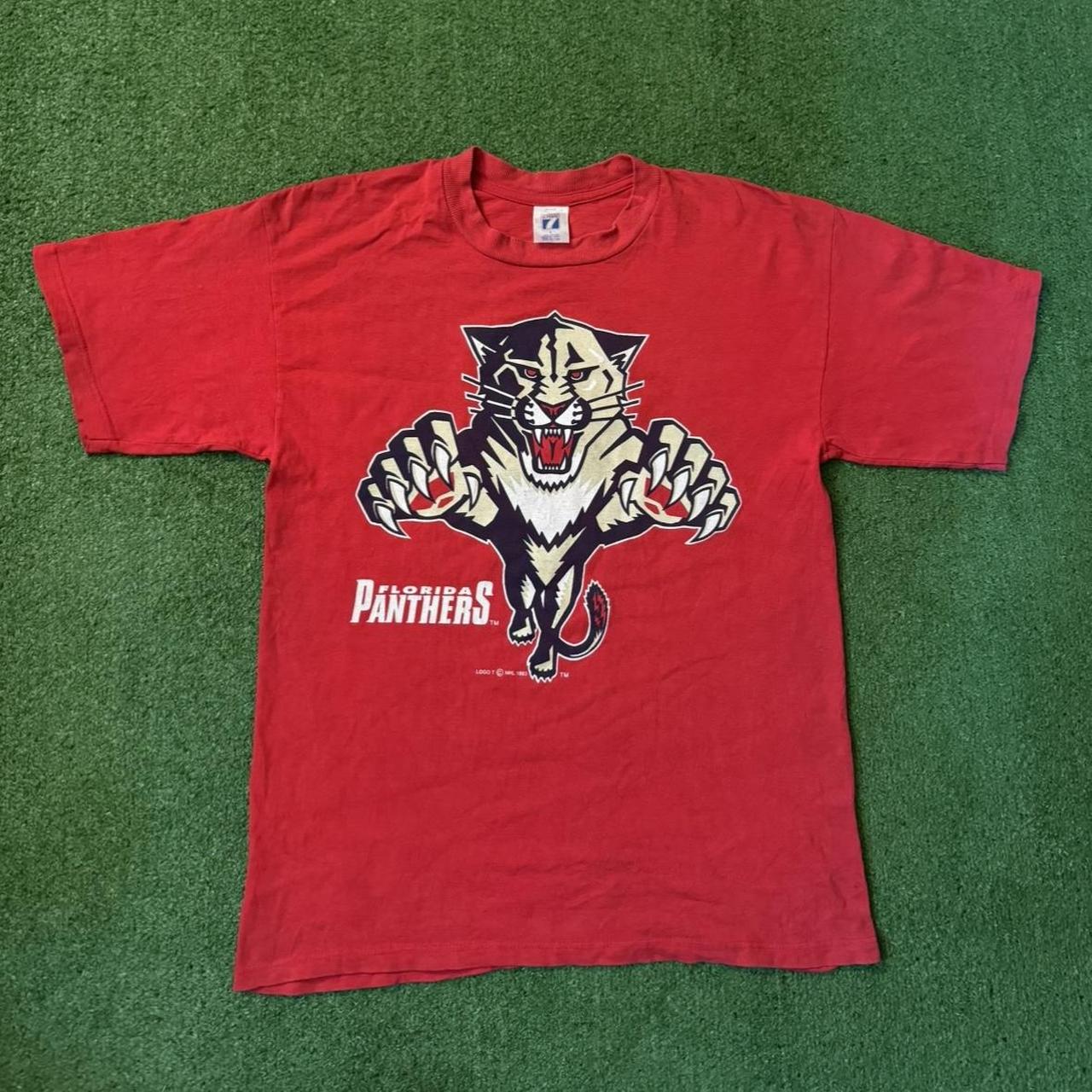 Vintage 1993 NHL Florida Panthers Hockey Logo 7... - Depop