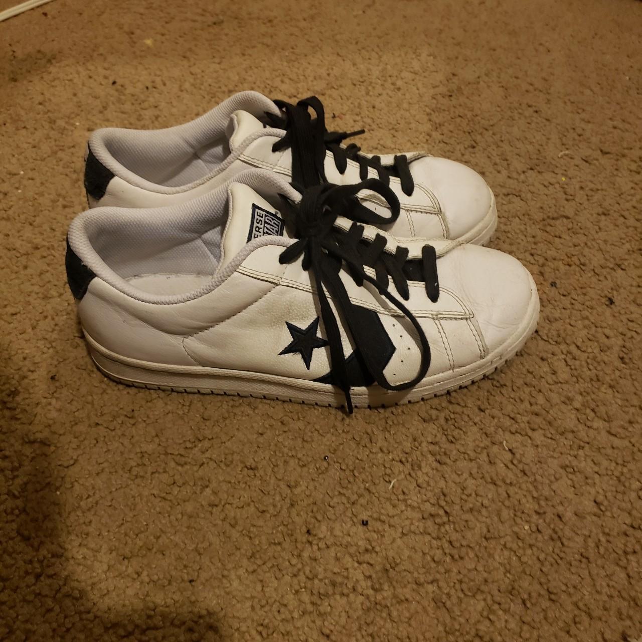 Converse Men's White and Black Trainers