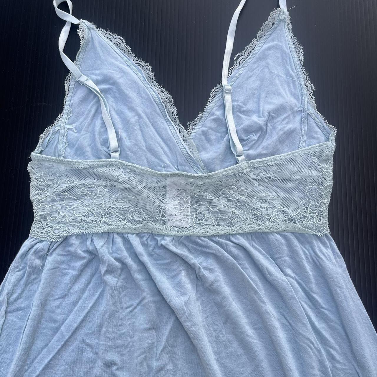 Long light blue night dress can fit size 8-16 tbh... - Depop