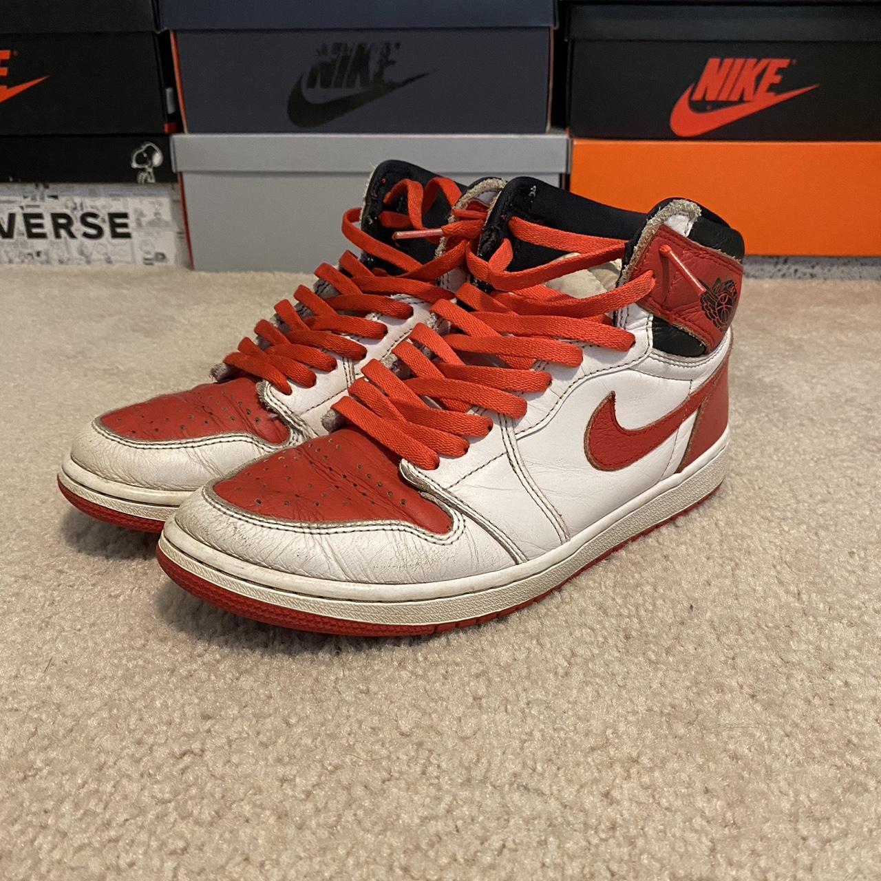 Custom Jordan 1's, Concept of High OG Orange - Depop