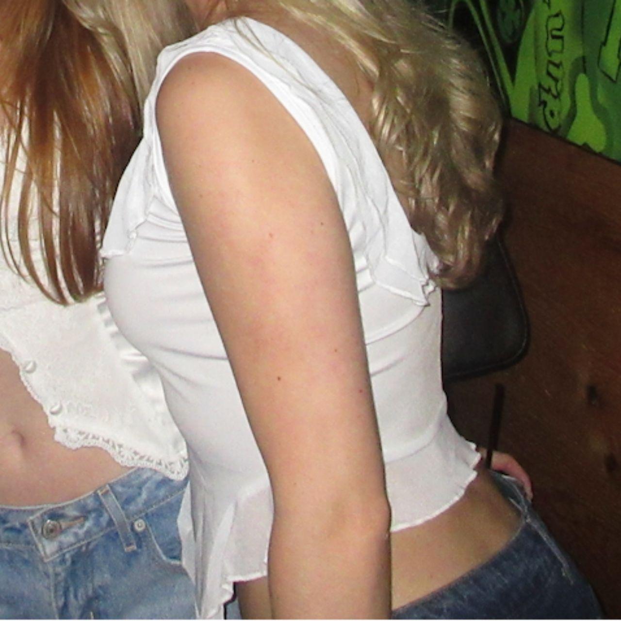 Source Unknown Women's Crop top - White - M – Whi… - image 3