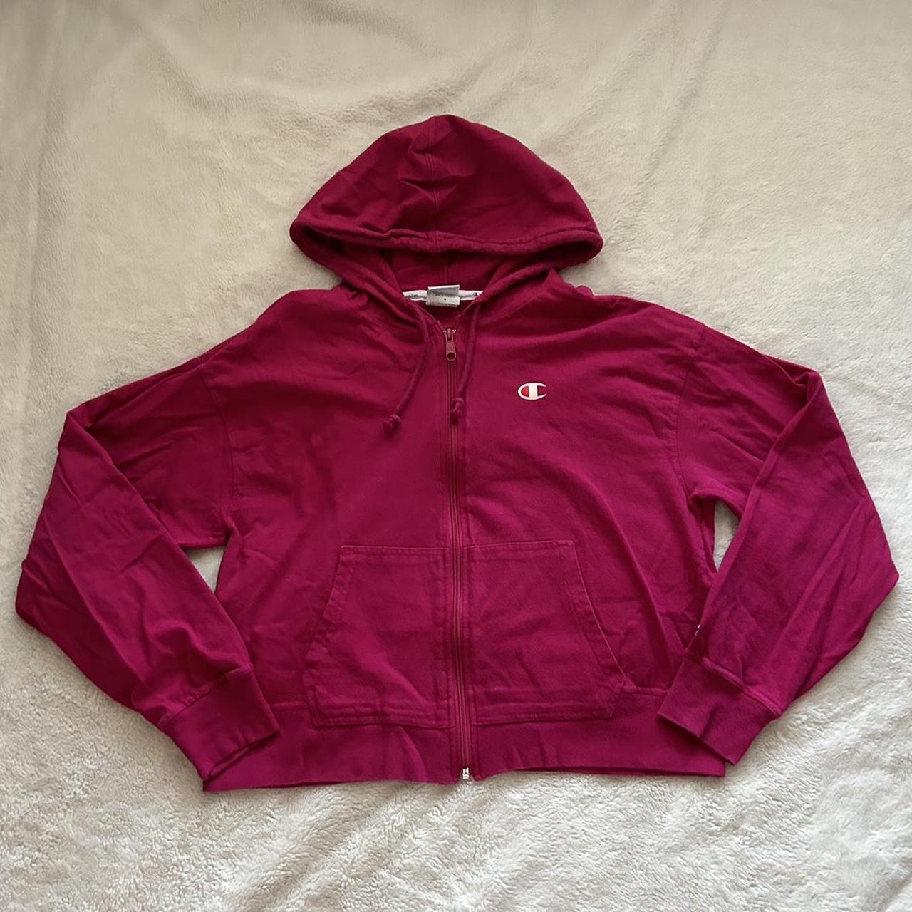 Hot pink champion hoodie best sale