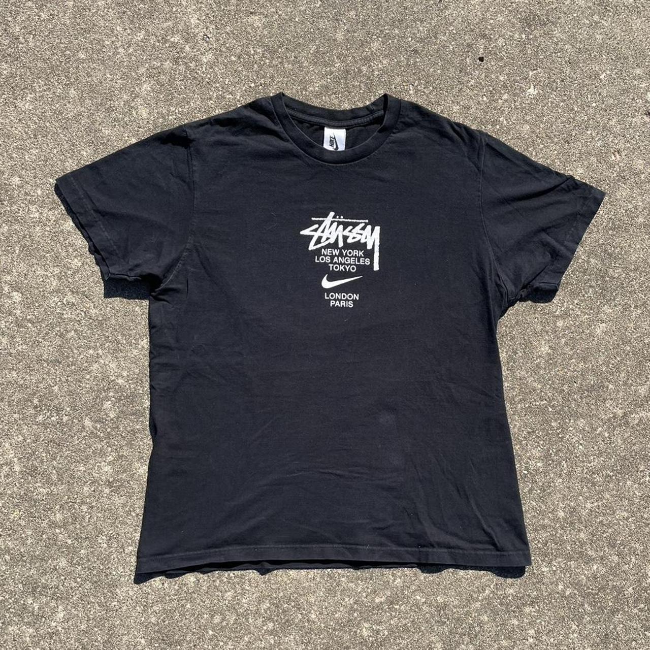 Stussy Nike Tee - Black - M Slight signs of wear... - Depop