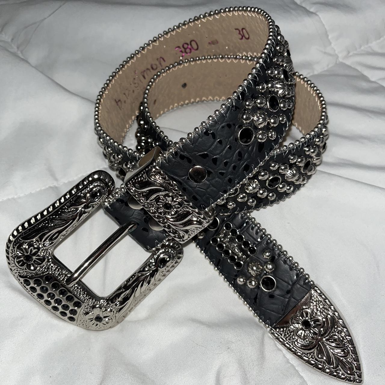 black and gold bb simon belt