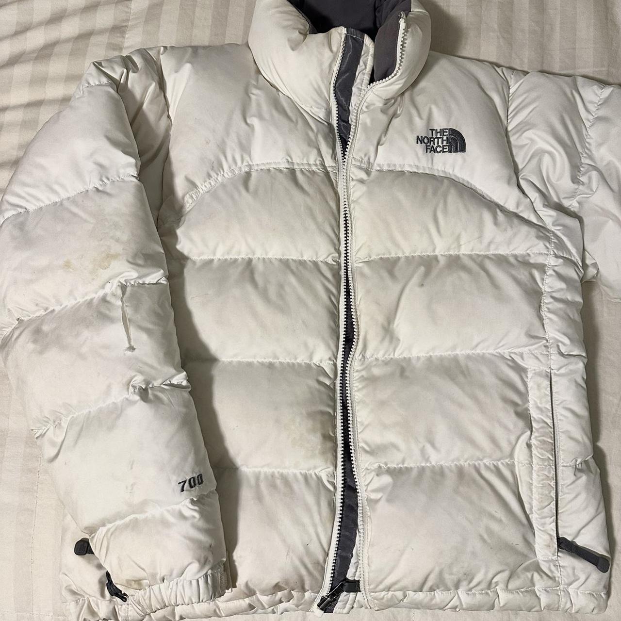  White North Face Puffer! Size M! I just... Depop