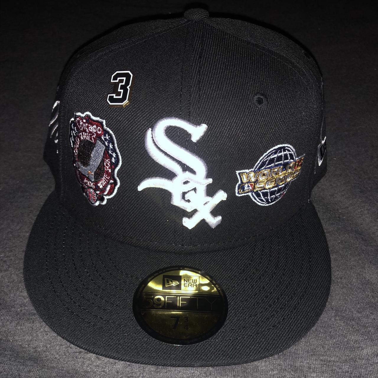 New Era Chicago White Sox Mens Black 2005 World Series Side Patch