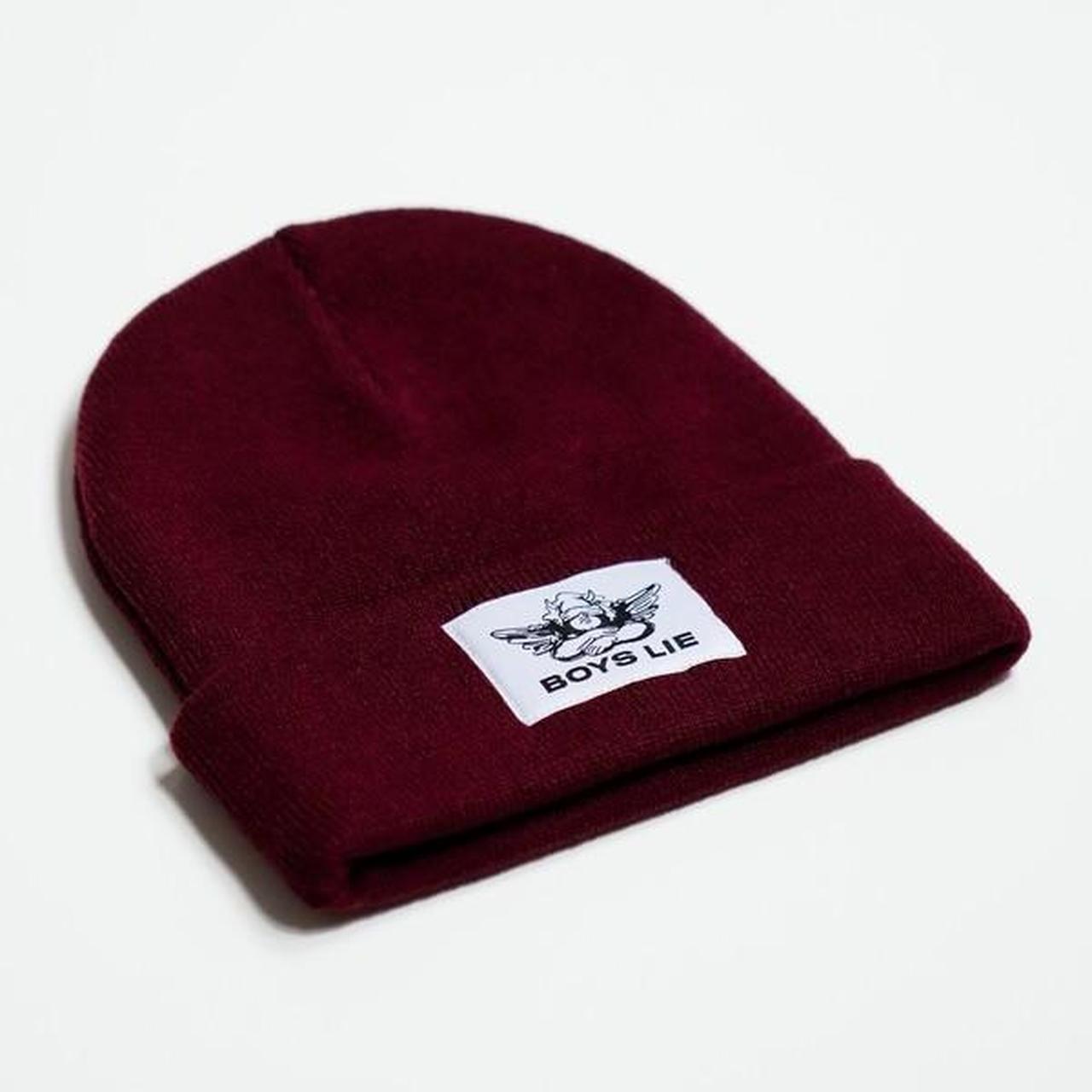 Boys Lie V2 Beanie ★ Burgundy New with urban... Depop