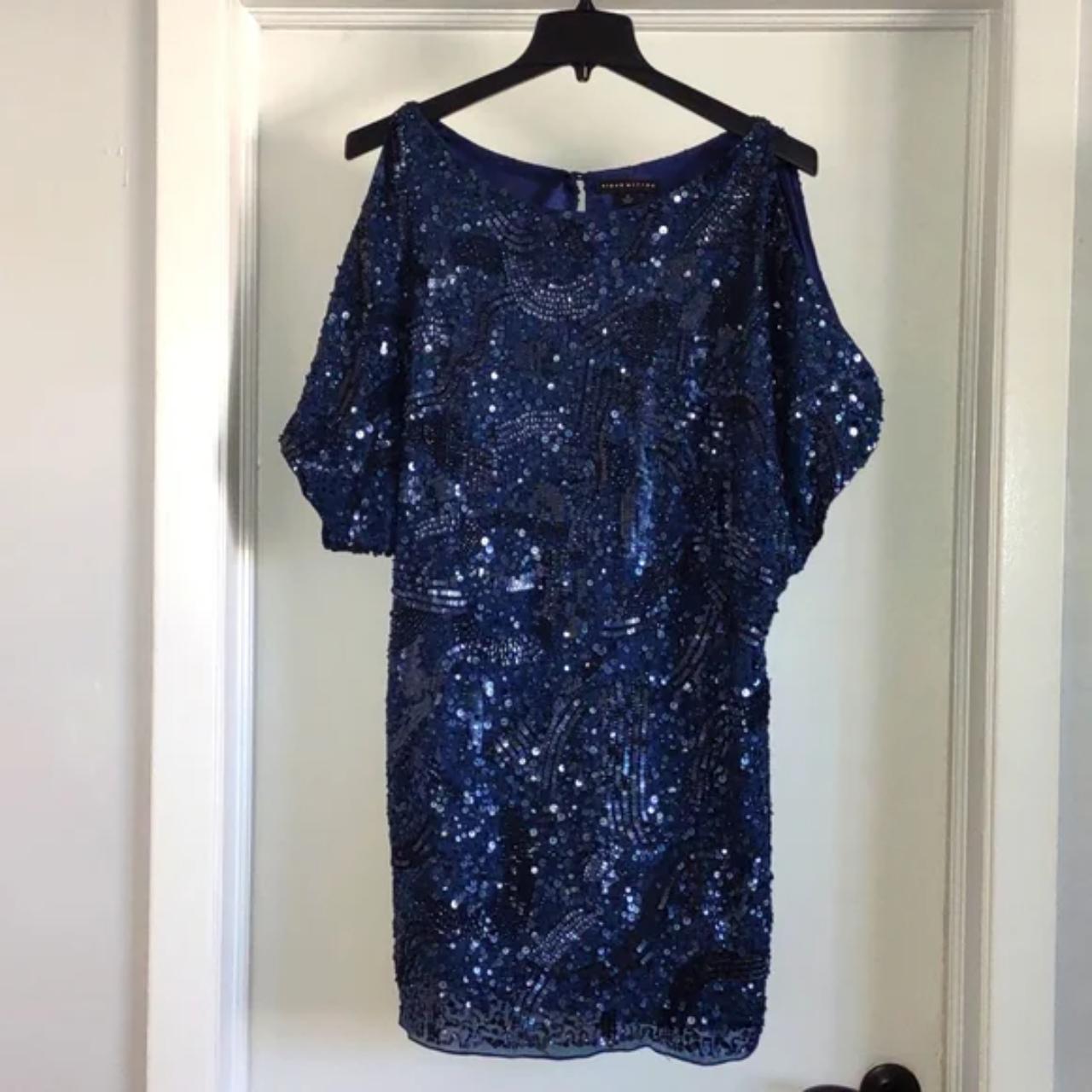 Aidan Mattox Sequin Cold Shoulder Dress Great