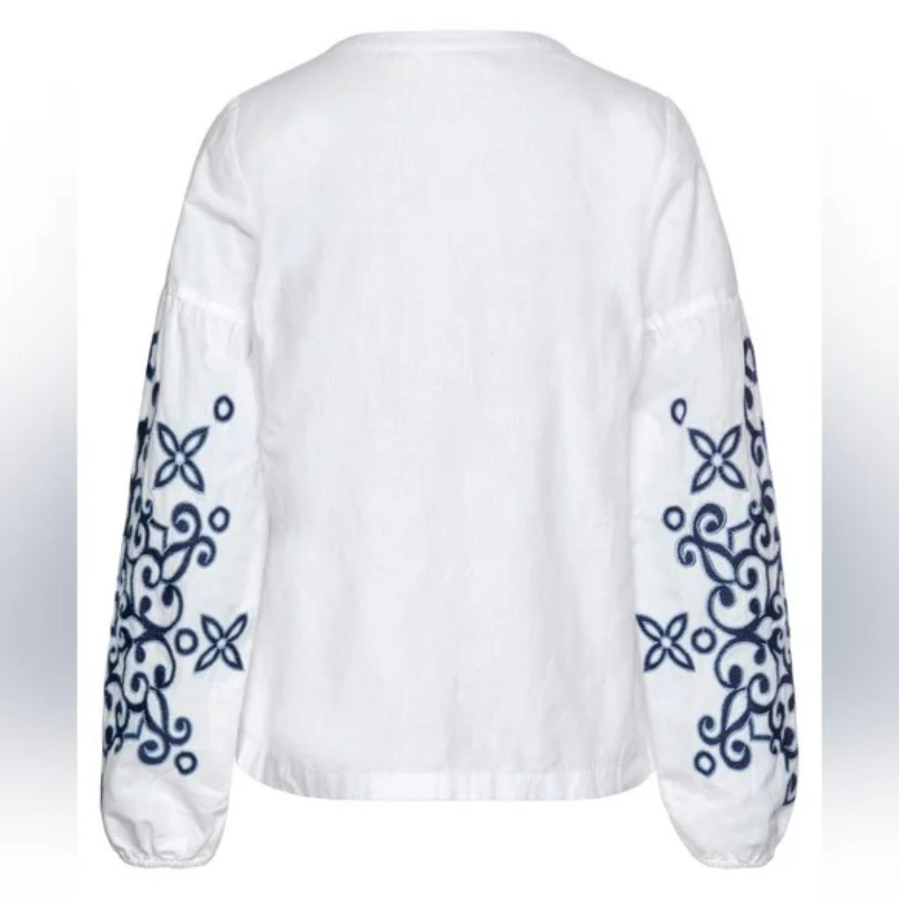 Lascana Embroidered Long Sleeve Blouse - , New with