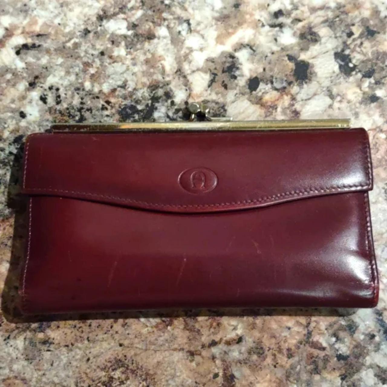 Vintage 80s Etienne Aigner Snap Wallet Pre owned Depop