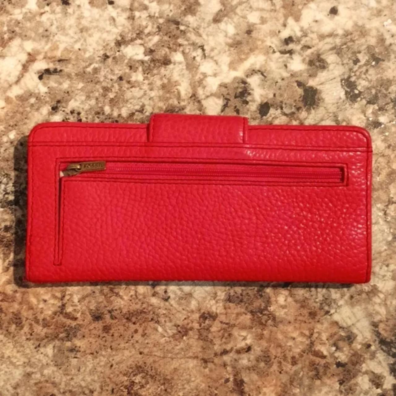 Fossil Women's Wallets - Orange – Fossil Snap Lea… - image 3