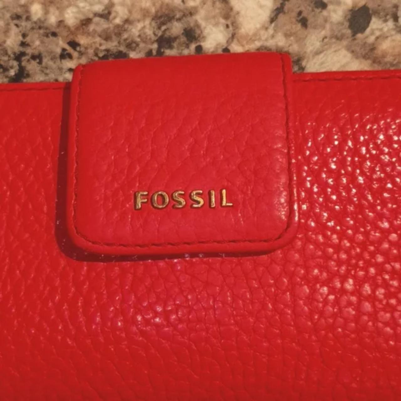 Fossil Women's Wallets - Orange – Fossil Snap Lea… - image 2