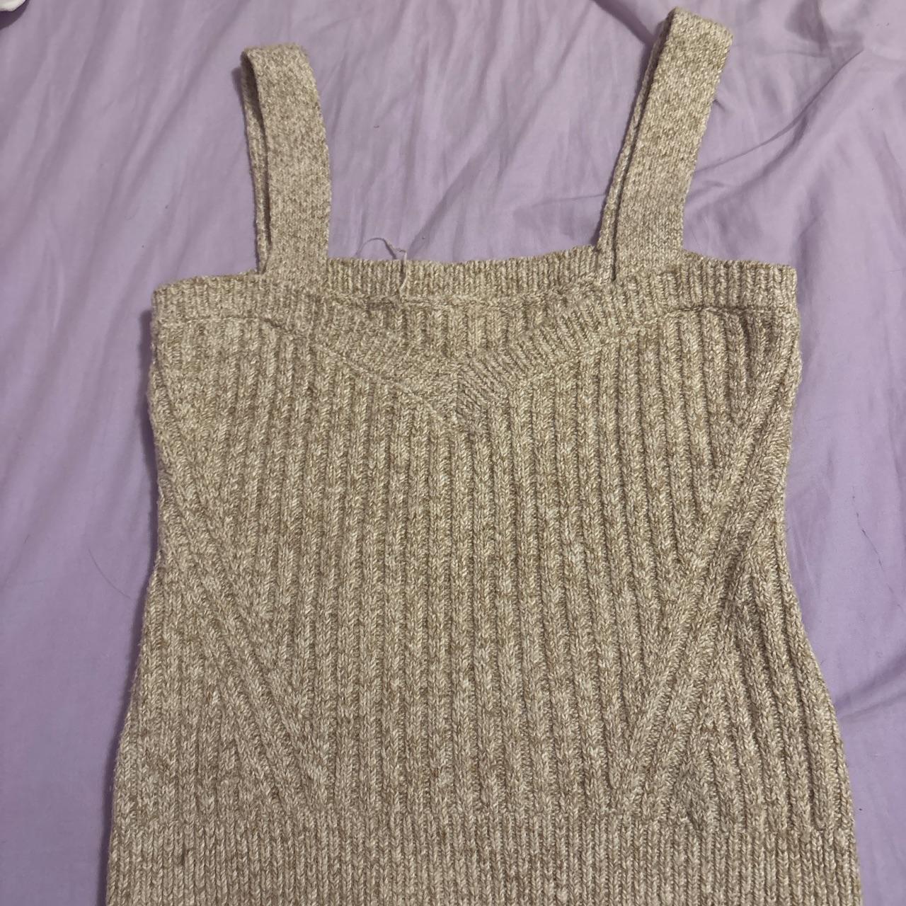 Source Unknown Women's Crop top - Tan/Cream - L –… - image 1