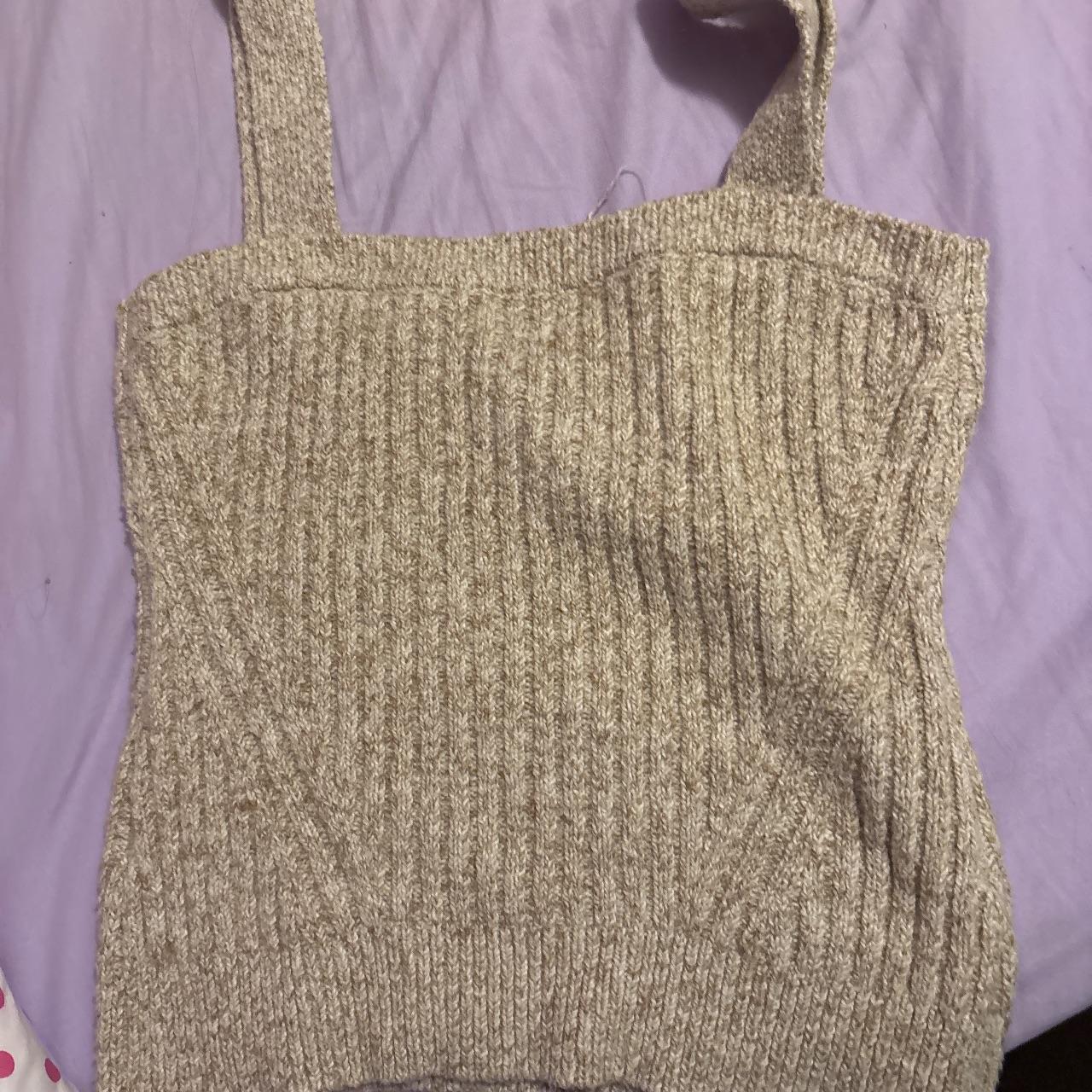 Source Unknown Women's Crop top - Tan/Cream - L –… - image 2