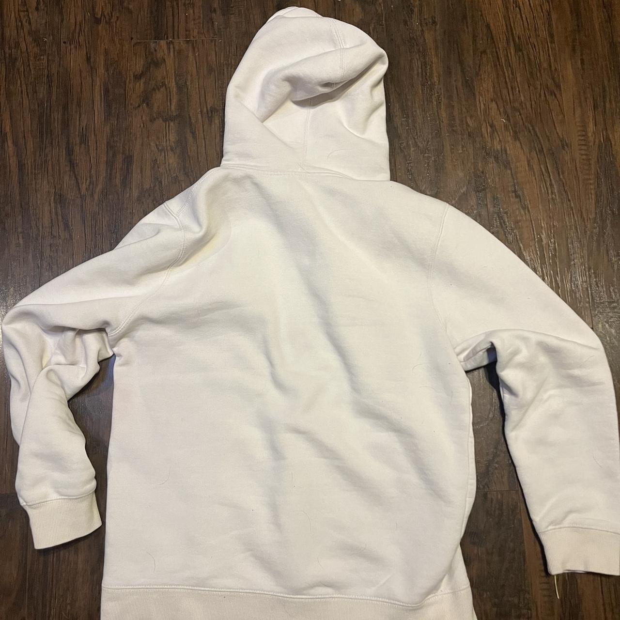 VINTAGE STUSSY WHITE HOODIE SIZE MEDIUM *has... - Depop