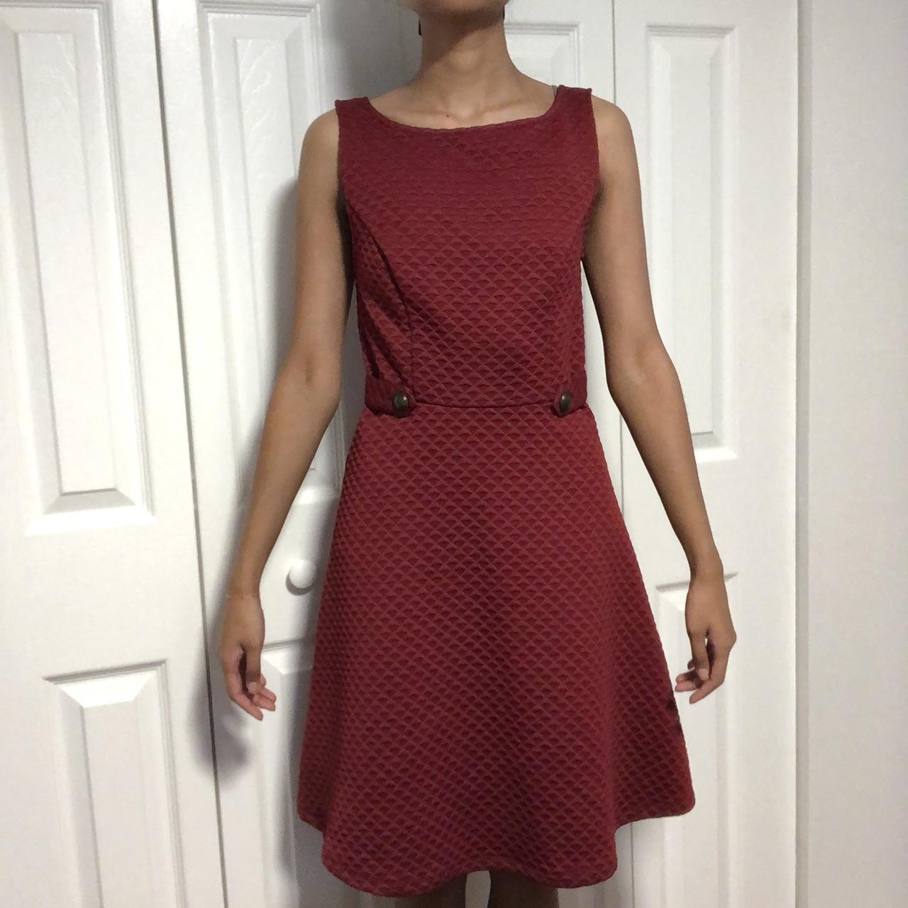 Modcloth 2024 burgundy dress