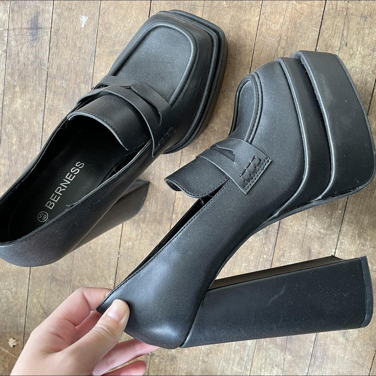 Dolls kill super platform loafers One of the heels... Depop