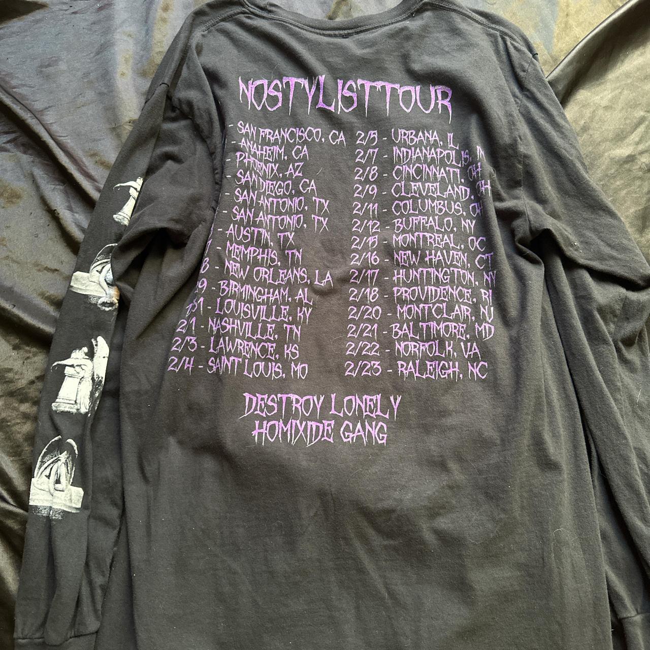 destroy lonely NOSTYLIS tour ロンT Destroy Lonely No Stylist Tour Merch Long Sleeve Rave Lose