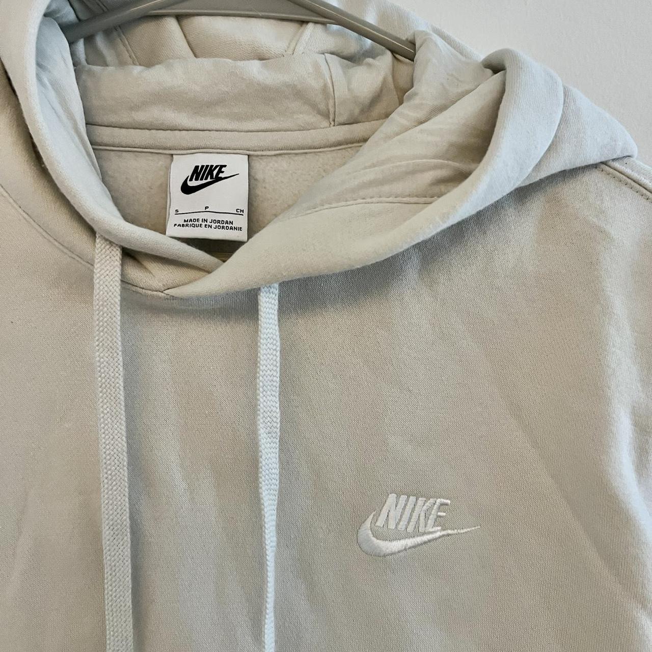 Cream nike hoodie womens hot sale