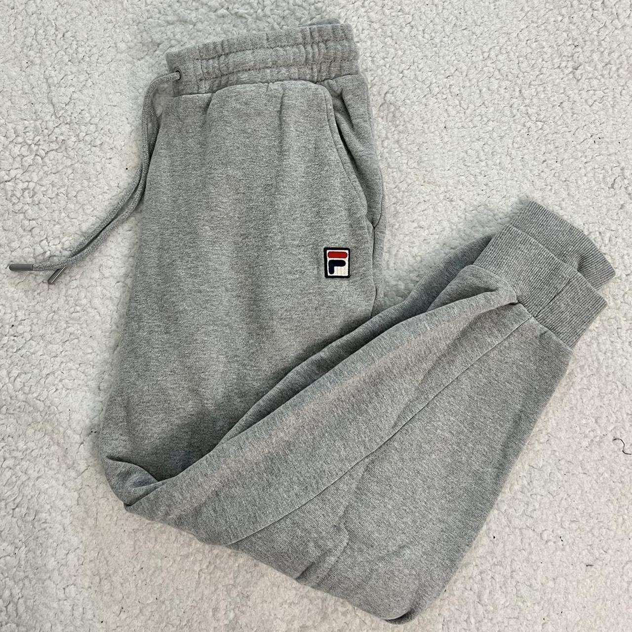 Grey fila outlet sweatpants