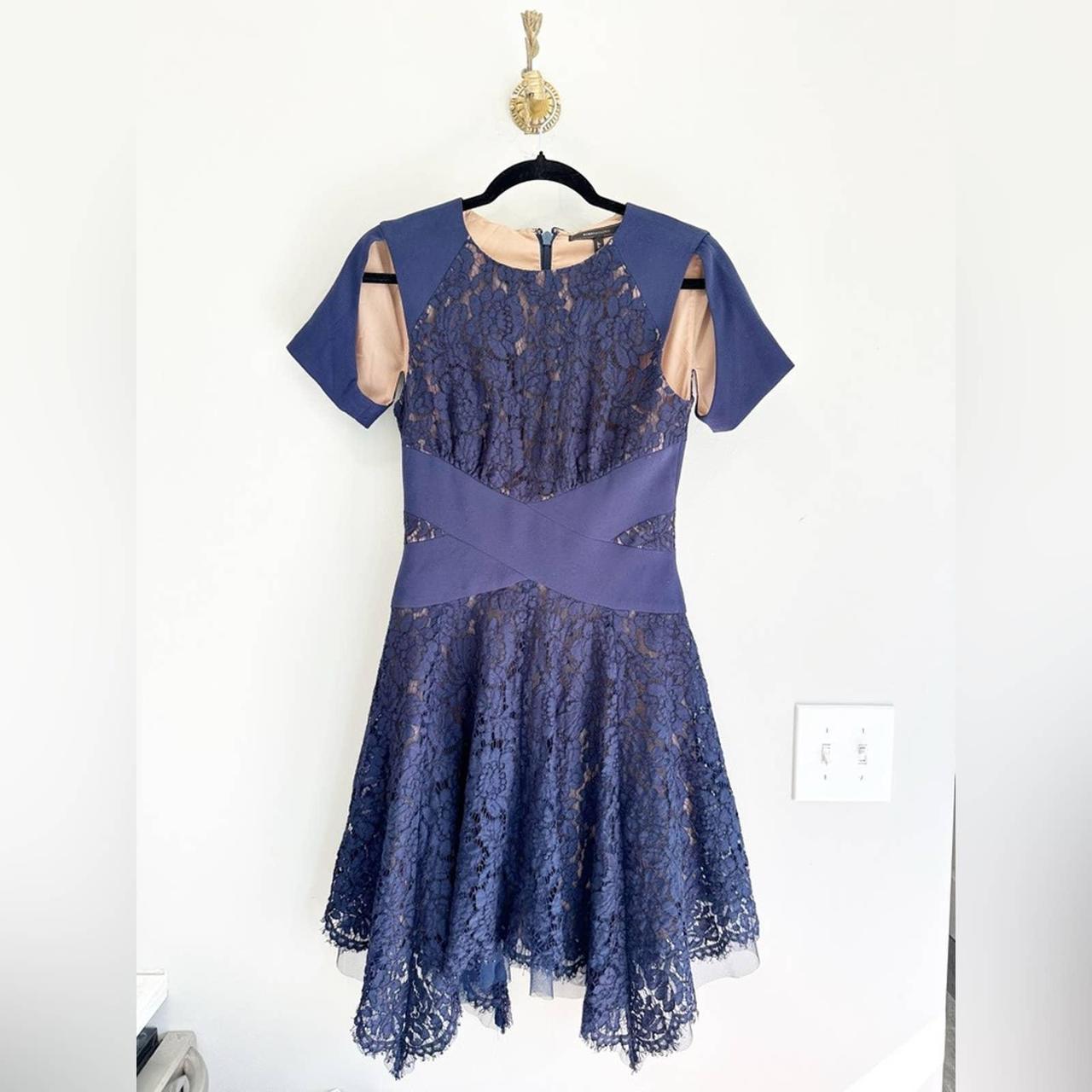 BCBG Navy Lace Dress