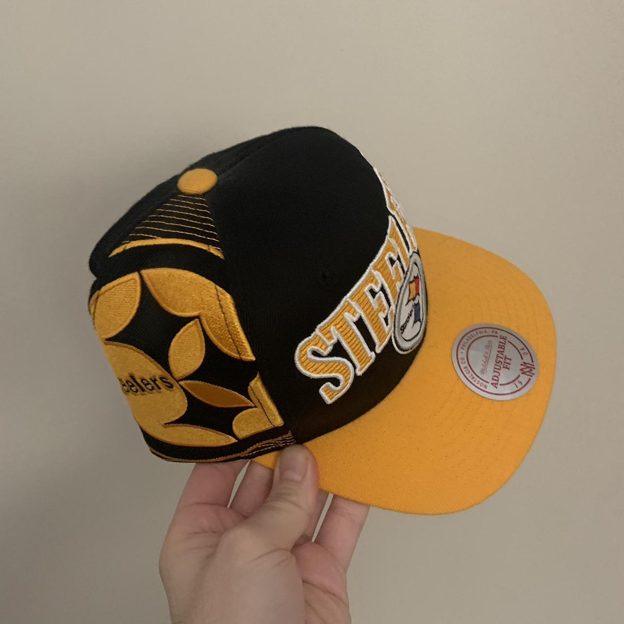 Mitchell & Ness Pittsburgh Steelers Snapback Hat - Depop