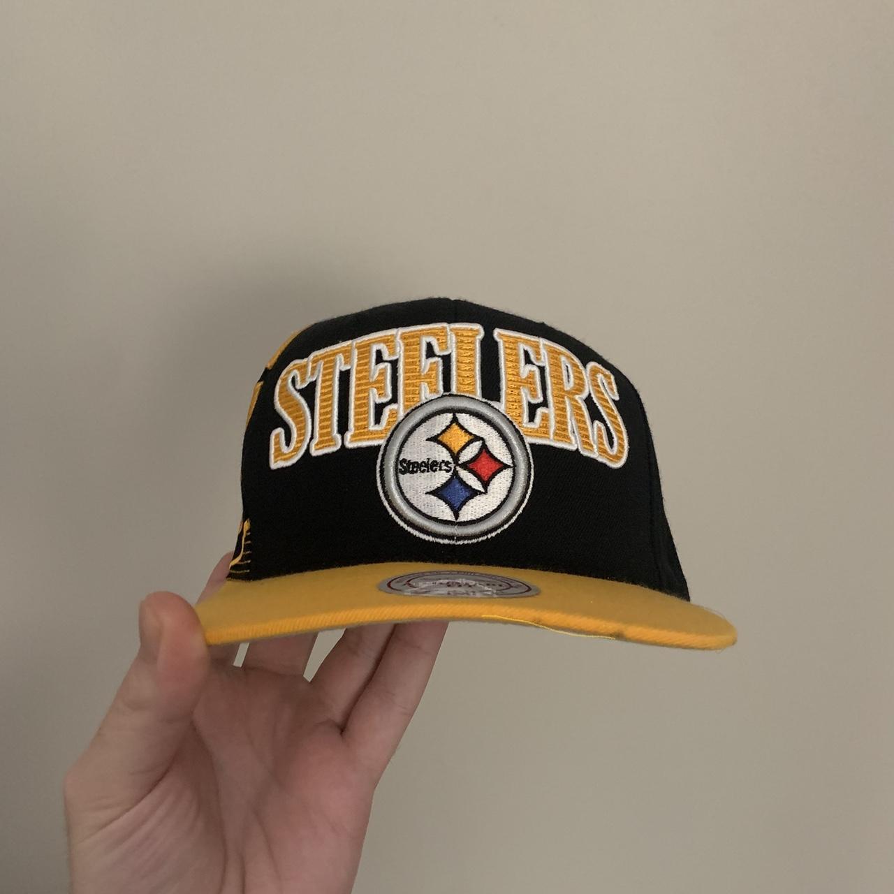 Mitchell & Ness Pittsburgh Steelers Snapback Hat - Depop