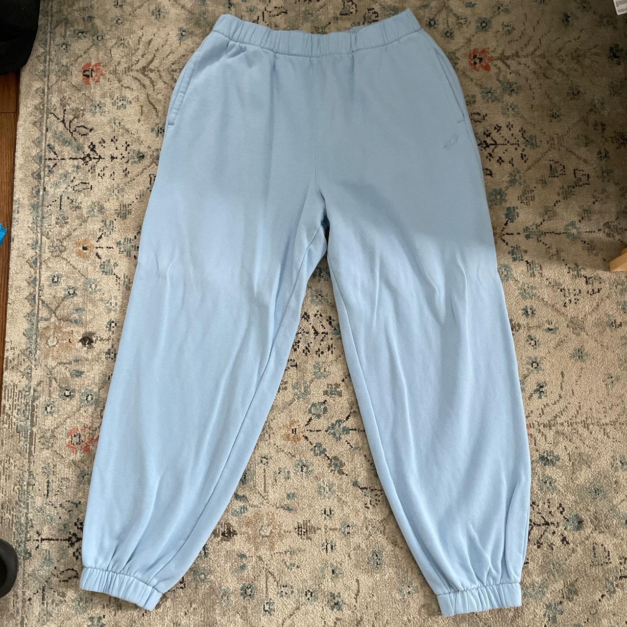 Blue hollister sweatpants only worn once super... Depop