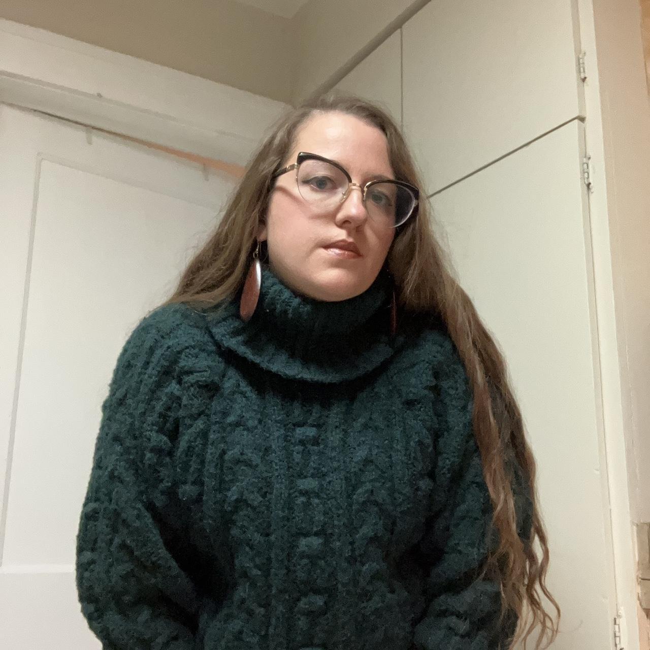 A New Day Women's Green Jumper Depop