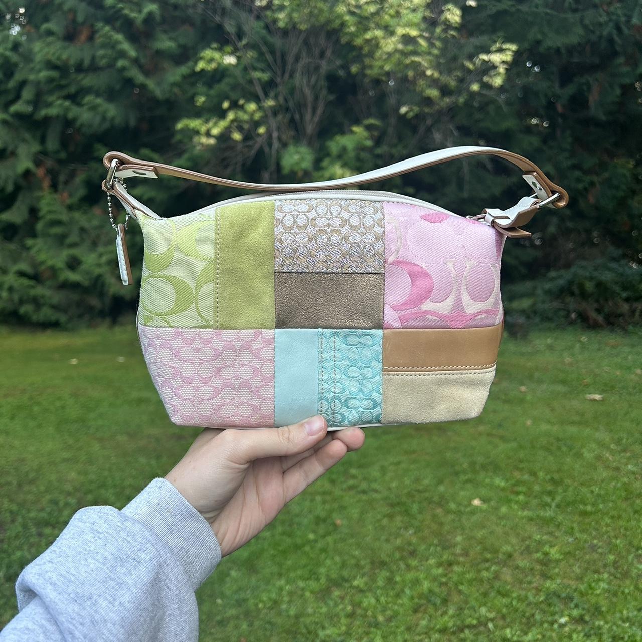 Coach Pink Patchwork Crossbody Bag