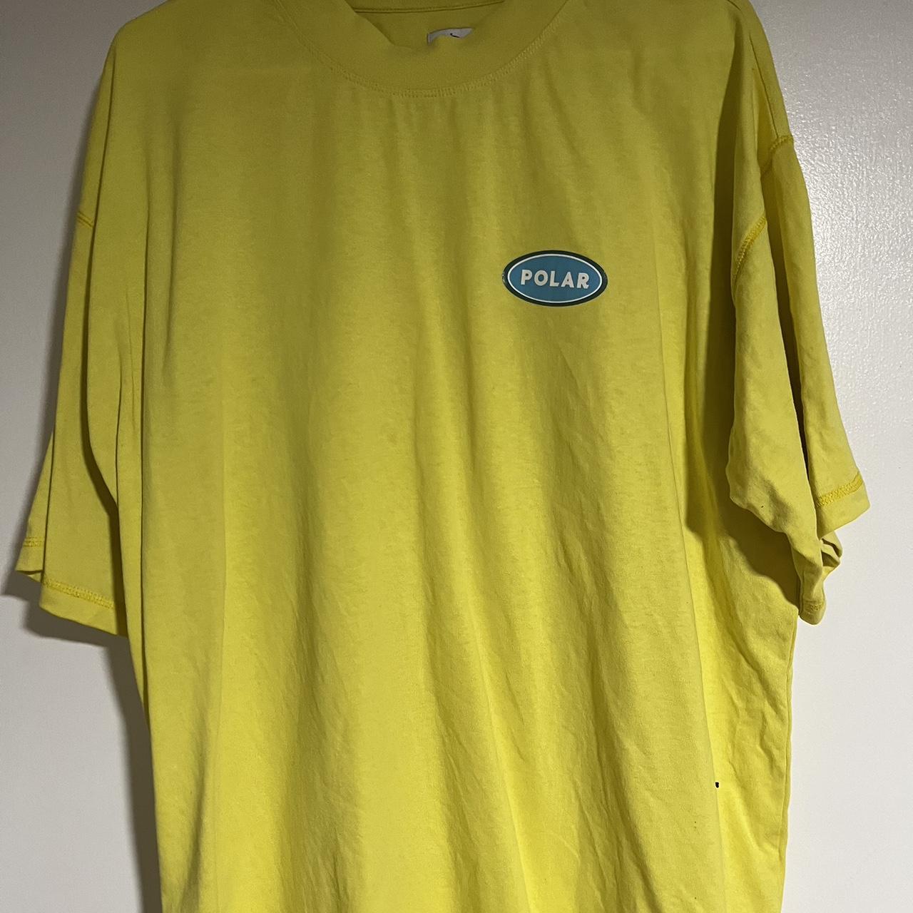 Polar Skate Co Men's Yellow T-shirt | Depop