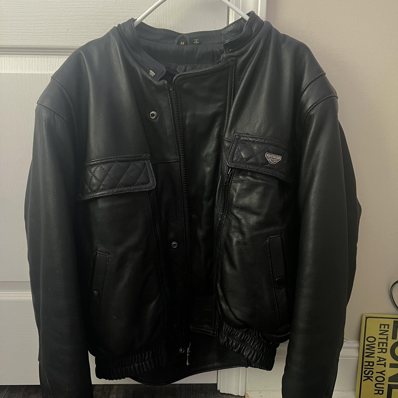 90s Biker Jacket. Unfortunately way too big on... - Depop