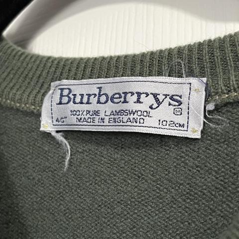 VINTAGE BURBERRY SWEATER 90's BURBERRY LAMBSWOOL... - Depop