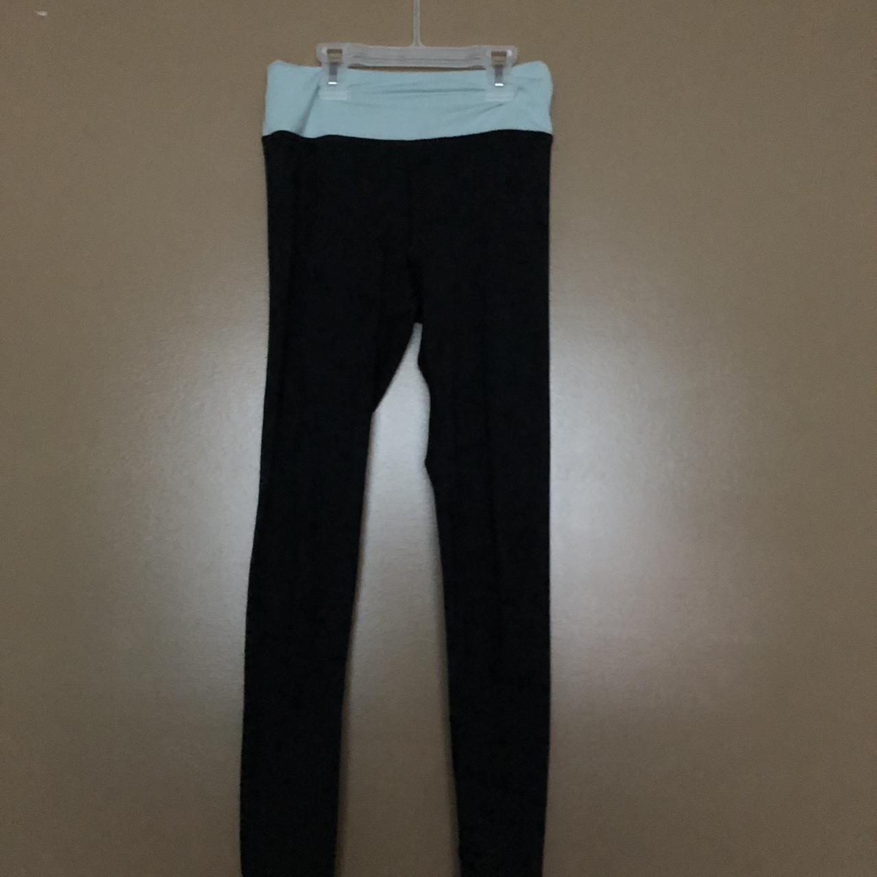 H&M Black and Blue Leggings Depop